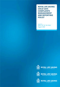 Royal Life Saving Child Safe Complaints Management and reporting policy